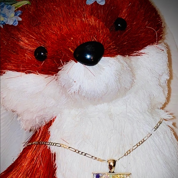 NWT 1 OF A KIND WHITE CRYSTALS DRUZY PENDANT - Picture 2 of 7